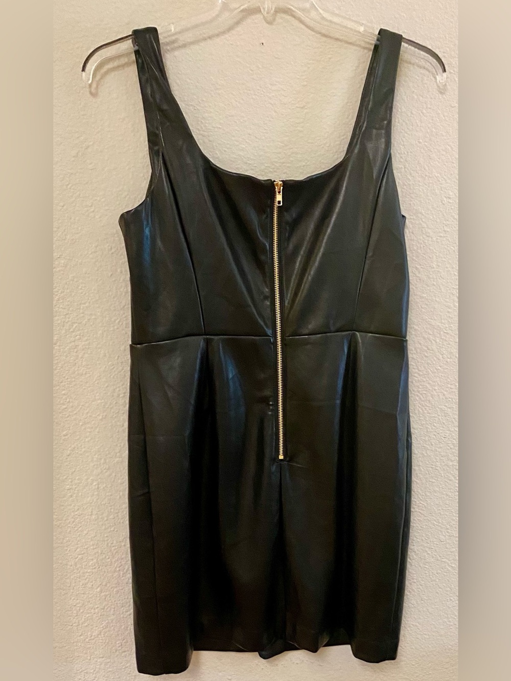 Vici Black Faux Leather Sheath Dress - Size Extra Large - EUC! - Picture 3 of 4